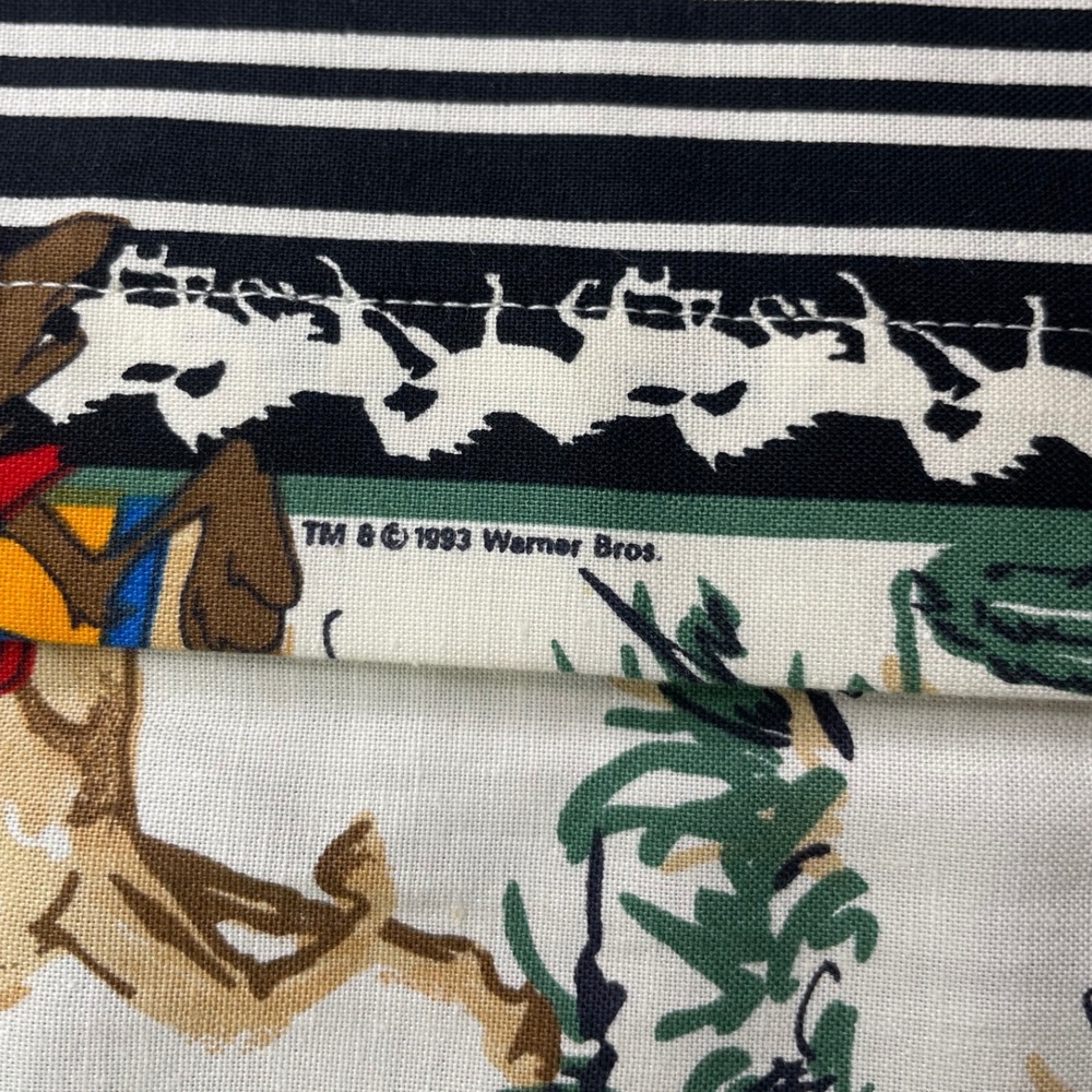 Deadstock Looney Tunes Western Collection Karman Mens XXL Black 90s Cowboy Shirt - Picture 8 of 10
